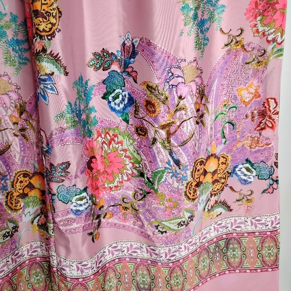 T TAHARI FLORAL PLAZZO PANTS - Picture 5 of 6